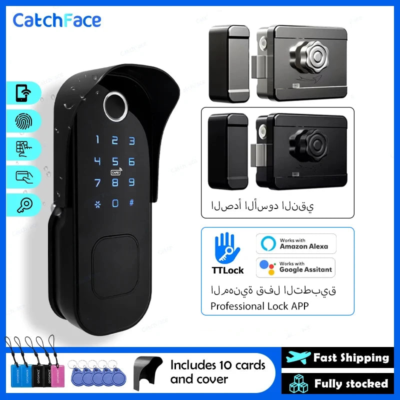 R5 PRO Fingerprint Waterproof Smart Door Lock