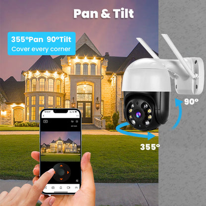 4K 8MP Smart WiFi PTZ Security Camera