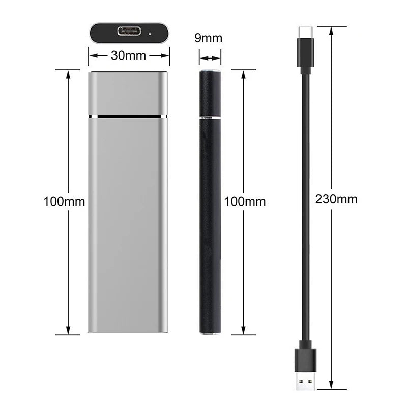 1Pc M.2 SSD Mobile Solid State Drive