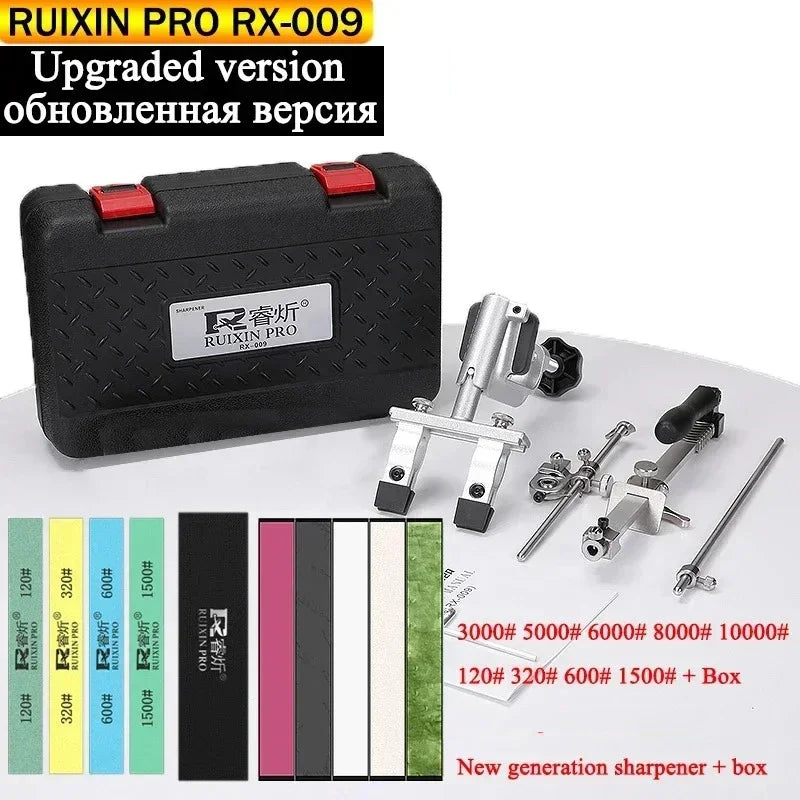 Ruixin Pro RX009 Knife Sharpener System – Upgraded Aluminium Alloy 360° Flip