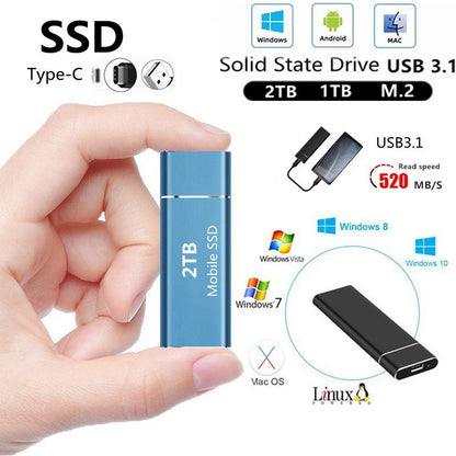 1Pc M.2 SSD Mobile Solid State Drive