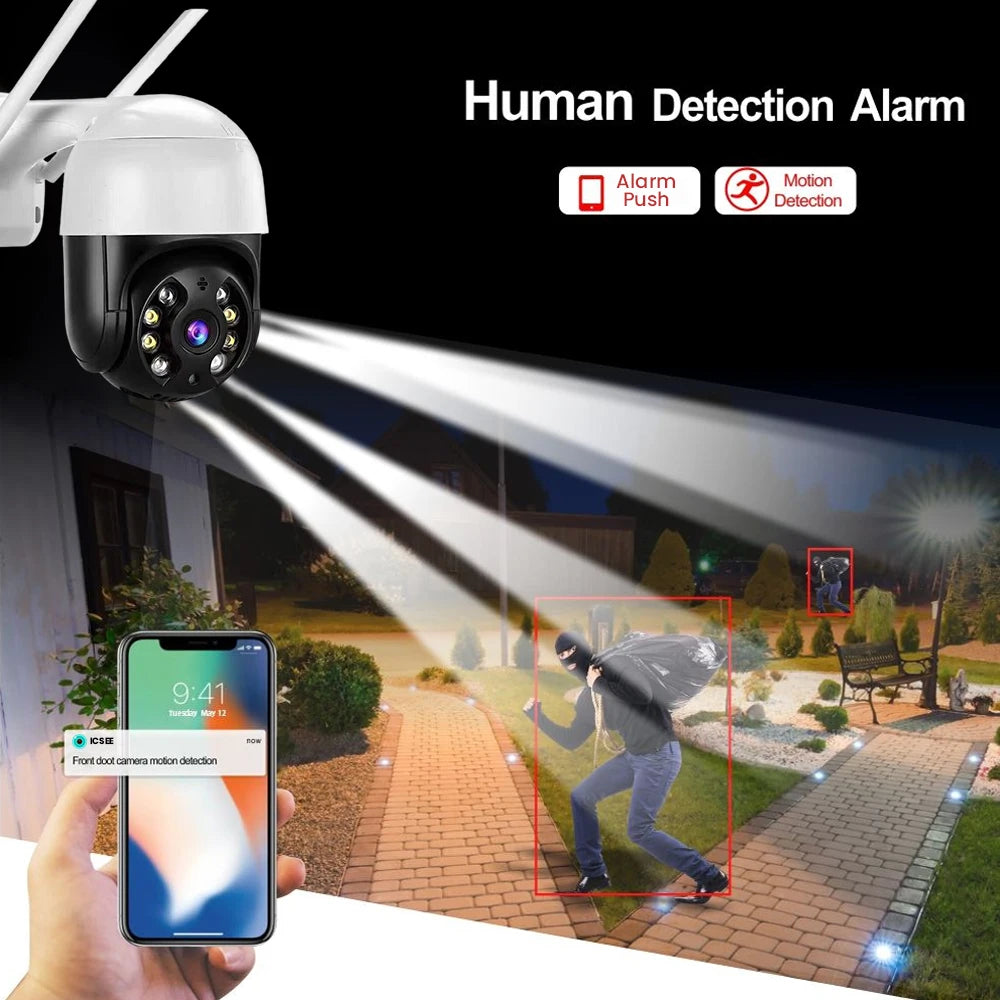 4K 8MP Smart WiFi PTZ Security Camera