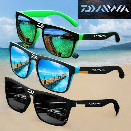 DAIWA Polarized Sunglasses Men's Driving Shades Male Cycling Camping Hiking Fishing Classic Sun Glasses UV400 Eyewearing