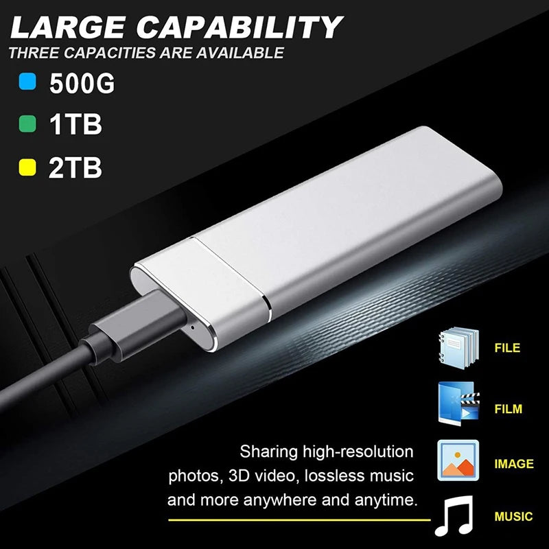 1Pc M.2 SSD Mobile Solid State Drive